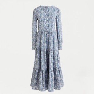 Long tiered dress in Liberty® June's Meadow print